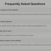 Create A Faq Section Using HTML CSS