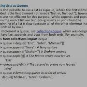 7 Stacks And Queues Using Python Lists