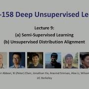 L9 Semi Supervised Learning And Unsupervised Distribution Alignment CS294 158 SP20 UC Berkeley
