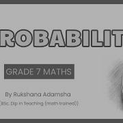 Probability Grade 7 Mathematics National Curriculum