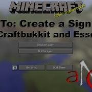 How To Set Up A Shop Signs In Minecraft Bukkit And Essentials