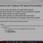 Remote Code Execution Via Polyglot Web Shell Upload File Upload Vulnerabilities