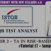 ISTQB Test Analyst V4 0 Tutorial 17 Sample Questions Risk Based Testing Tmsquare Istqb