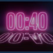 40 Seconds Countdown NEON Glow Edition Voice Over