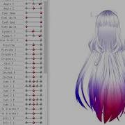 Live 2D Hair Physics Test тест физики волос OLD