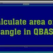 Calculate Area Of Triangle In QBASIC How To Calculate Area In QBASIC