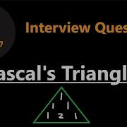 PASCALS TRIANGLE PROBLEM C MOHAMMED FRAZ CODE SHEET