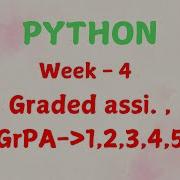 Python Week 4 GA GrPA Answers