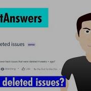 GetAnswers You Cannot Recover Delete Issues