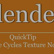 QuickTip 175 Blender Python Scripting Tutorial Create Cycles Texture Node