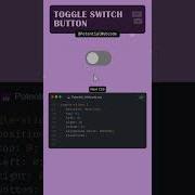 Toggle Switch Button Design Using HTML CSS Coding Frontendcourse Htmlcss Buttoncss Shorts