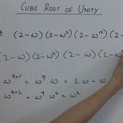 Cube Roots Of Unity Simple Explanation Complex Numbers Part 6