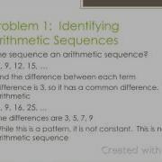 Algebra 2 Arithmetic Sequences 9 2
