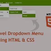 Multilevel Dropdown Menu Using HTML CSS In Tamil
