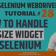 Selenium WebDriver Tutorial 28 How To Handle Resize Widget In Selenium