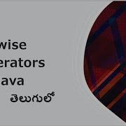 Bitwise Operators In Java In Telugu