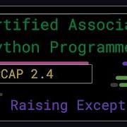 PCAP 2 4 Вызов исключений Сертифицированный младший Python программист