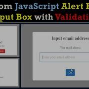 How To Make A Custom Javascript Animated Alert Box Input Box