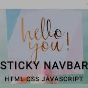 Sticky Navbar Using Html Css Javascript Navigation Bar Color Change On Scroll Imakedesigneasy