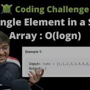 540 Single Element In A Sorted Array In O Logn Coding Challenge Let S Practice Together POTD