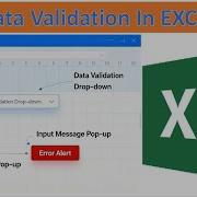Excel Data Validation Create Drop Down List With Input Message Error Alert Step By Step Tutorial