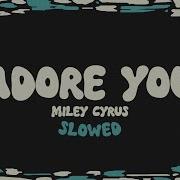 Miley Cyrus Adore You Slowed Reverb Lyrics
