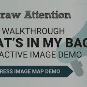 What S In My Bag Image Map Setup Demo WordPress Interactive Image Plugin WP Draw Attention