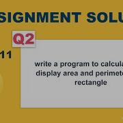 Python Program To Calculate Area And Perimeter Of Rectangle