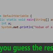 What Is The Default Value Of Local Variables In Java Java Interview Question