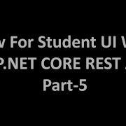 CRUD Operation In Angular With ASP NET CORE RESTfull API Part 5