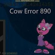 Cow Error 890