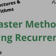 Lec 6 Master Methods Data Structures And Algorithms