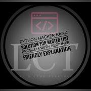 Hacker Rank Python Nested List Solution Hacker Rank Solutions