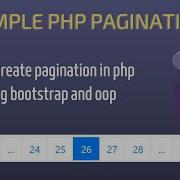 Php Pagination Using Oop Library