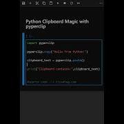 Python Clipboard Magic With Pyperclip