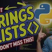 Python Unit 5 STRINGS LISTS ONE SHOT For GTU EXAM
