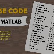 Morse Code Generation In MATLAB Let S DECodE MATLAB Morse Code Sounds Morse Code To Text
