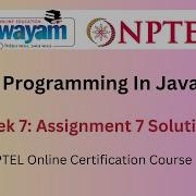 Programming In Java Week 7 Assignment Answers Jan 2024 NPTEL