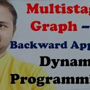 Multistage Graph Backward Approach Ex2 Dynamic Programming Design And Analysis Of Algorithms
