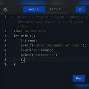 How To Write A C Program To Print A Pattern Of Inverted Right Angled Triangle Using Stars