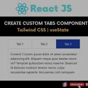 Build A Custom Tabs Component In React JS With Tailwind CSS