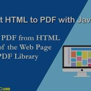Convert HTML To PDF Using JavaScript