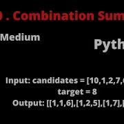 LEETCODE 40 COMBINATION SUM II PYTHON Backtracking