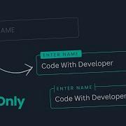 CSS Input Field Text Animation CSS Only Floating Label