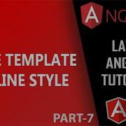 07 Angular Inline Template Style Component With Inline Style Template Angular Hindi Urdu