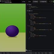 HTML CSS Bouncing And Rotating 3D Ball