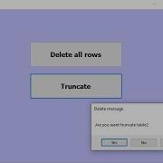 VB Net Delete All Rows And Truncate Table In Database