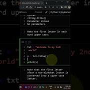 Swapcase Title String Method Python Tamil Python Shorts