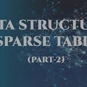 Sparse Table Part 2 How To Answer A Range Query In O Logn Time Using Sparse Table