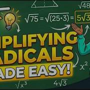 SIMPLIFYING RADICALS MADE EASY Step By Step For Roots